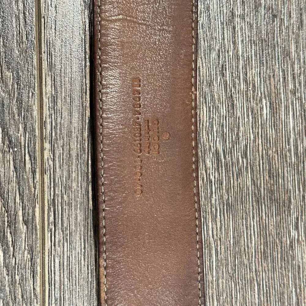 Gucci Leather and Fabric Belt – No Buckle – 5/10 Condition - Picture 10 of 12